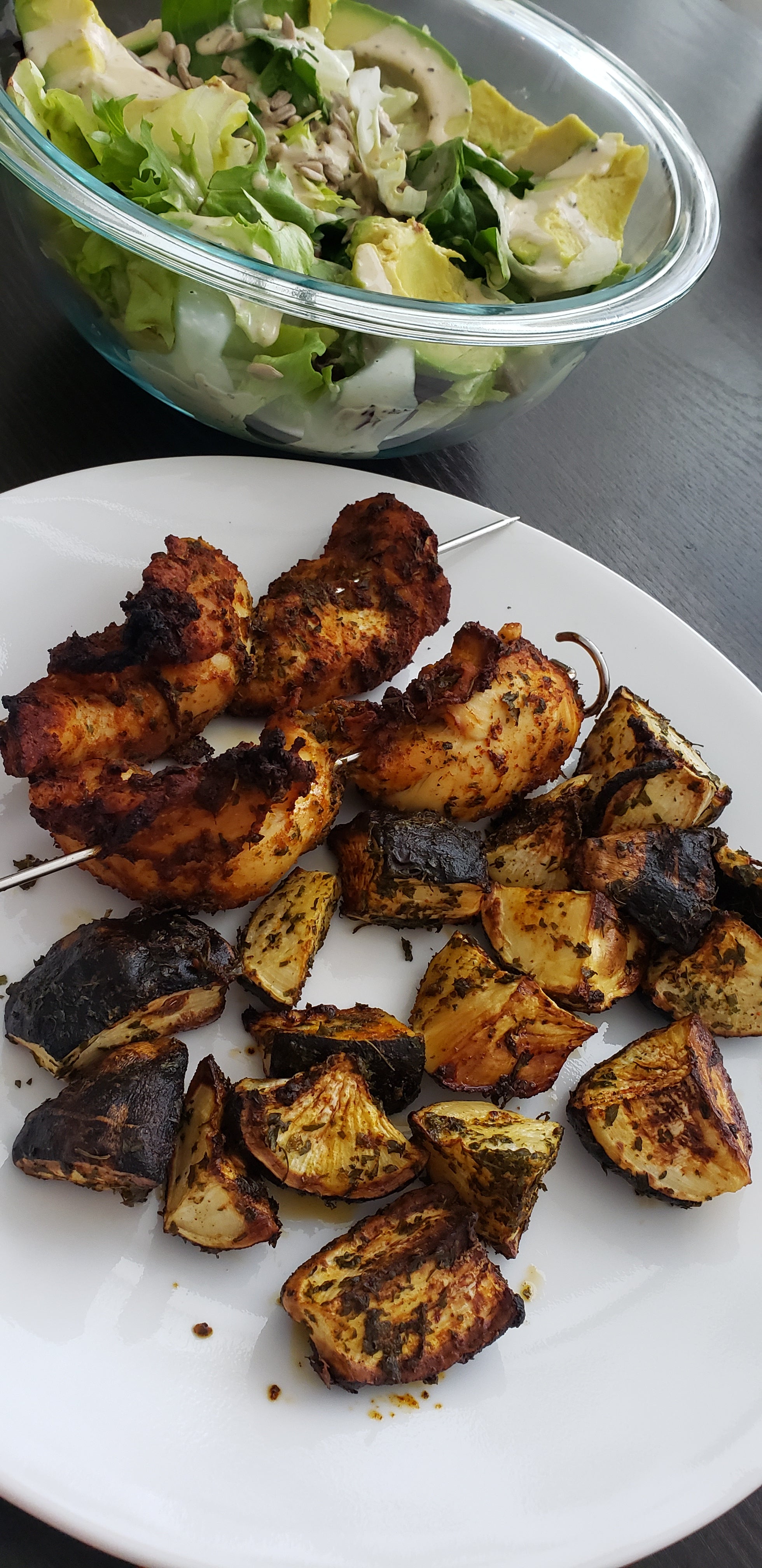 EASY Air Fryer Chicken and Radishes